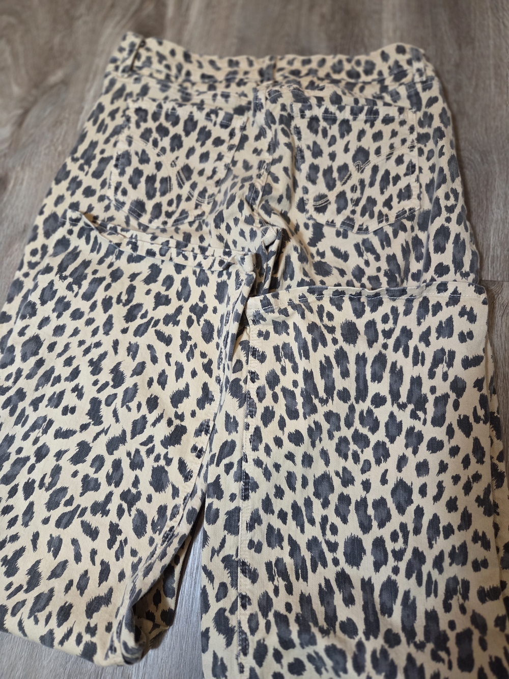 ReVice Los Angeles Leopard Print Wide Leg Jeans Size 27 Made in USA - Picture 7 of 13